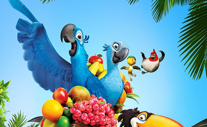 Rio Movie, Disney Rio digital wallpaper, Cartoons, Others, bird, HD wallpaper