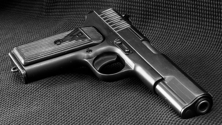 gun, pistol, TT-33, Tokarev Pistol, weapon, handgun, violence, HD wallpaper