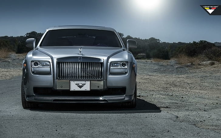 2014 Vorsteiner Rolls Royce Ghost Silver, gray vehicle, cars, HD wallpaper