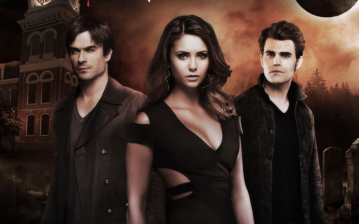 The Vampire Diaries, classic TV series, HD wallpaper