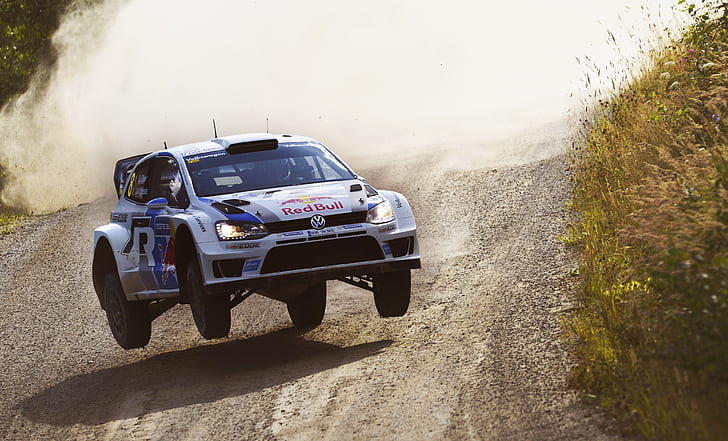 Auto, Volkswagen, Speed, WRC, Rally, Polo, In The Air