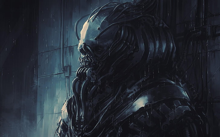 Resident Evil character digital wallpaper, fantasy art, science fiction