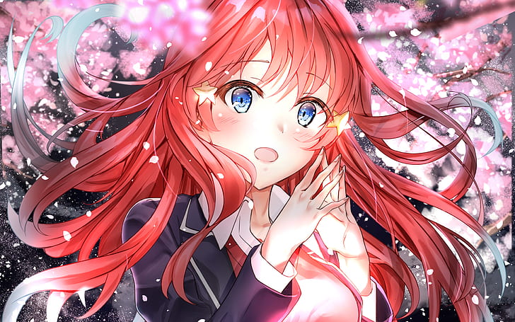 Anime, The Quintessential Quintuplets, Blue Eyes, Blush, Face, HD wallpaper