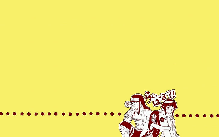 naruto shippuden hyuuga hinata anime hyuuga neji yellow background hanabi hyuuga 1680x1050 wallp Anime Naruto HD Art, HD wallpaper