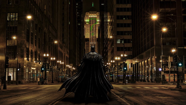 Gotham City, The Dark Knight, Chicago, Batman, The Riddler, HD wallpaper