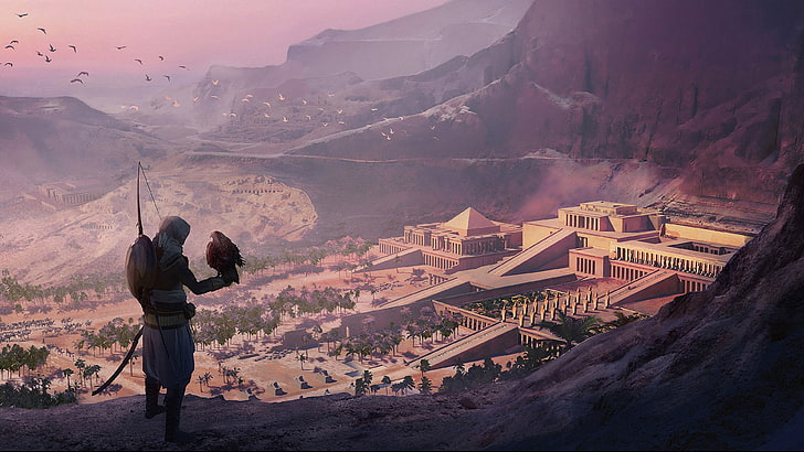 video games, Assassin's Creed, Assassin's creed Origins, Egyptian mythology, HD wallpaper