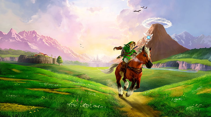 The Legend of Zelda Ocarina of Time 3D, Link wallpaper, Games