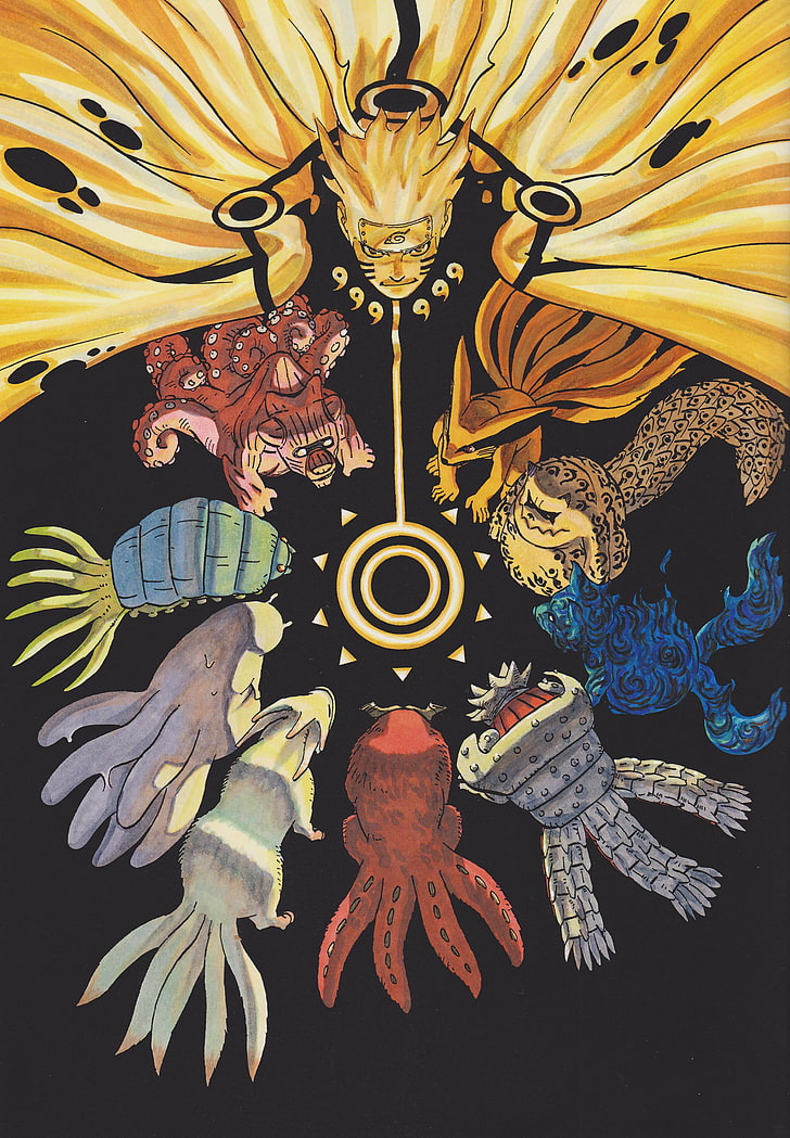 Naruto illustration, Naruto Shippuuden, Uzumaki Naruto, Masashi Kishimoto, HD wallpaper