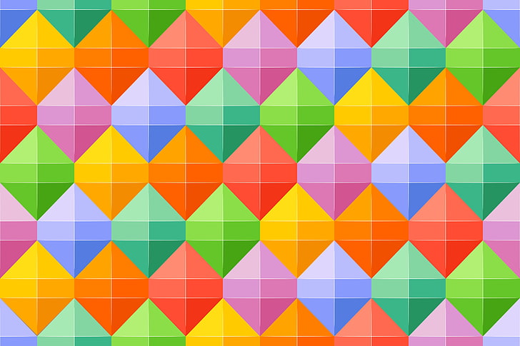 multicolored wallpaper, texture, colorful, shape, pattern, backgrounds, HD wallpaper