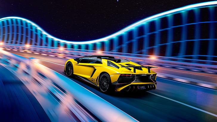 car, vehicle, Lamborghini Aventador, HD wallpaper
