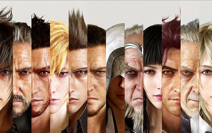 Final Fantasy XV Cast, final fantasy 15 game, characters, HD wallpaper