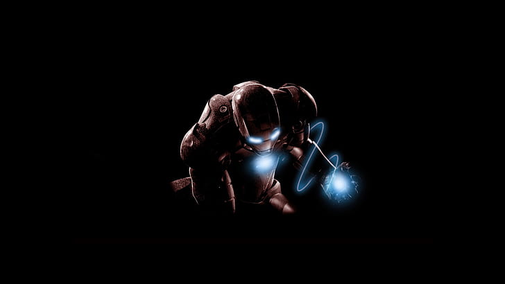 Iron Man Black Marvel HD, cartoon/comic, HD wallpaper