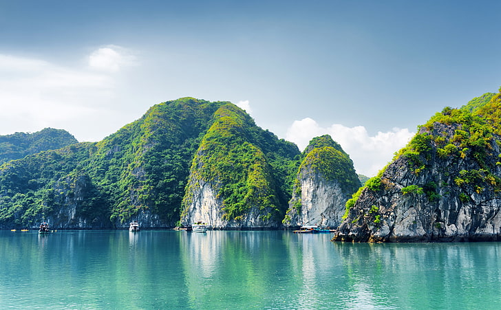 Ha Long Bay, Vietnam, rock formations, Asia, Ocean, Travel, Nature