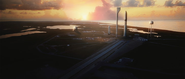 black and gray metal frame, SpaceX, Interplanetary Transport System, HD wallpaper