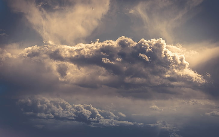 nimbus clouds, filter, color correction, sky, overcast, cloud - sky, HD wallpaper