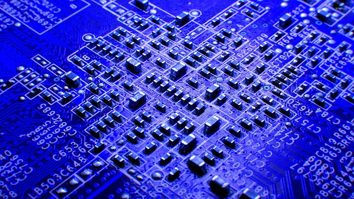 technology, computer, circuit boards, electricity, processor, HD wallpaper