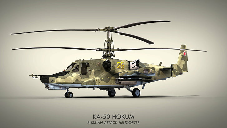 aircraft, attack, black, gunship, helicopter, ka 50, kamov, HD wallpaper