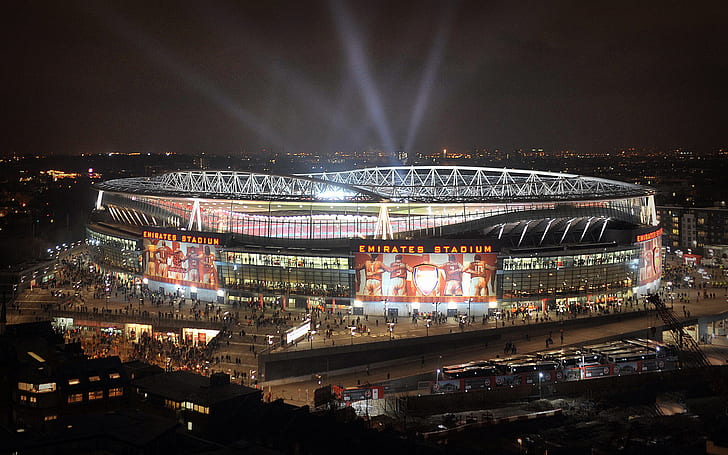 football, stadium, Arsenal, London, Emirates Stadium, HD wallpaper