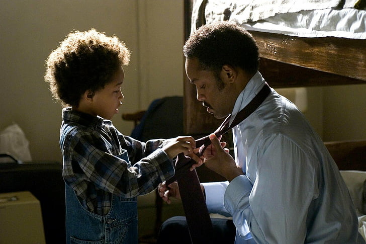 Movie, The Pursuit Of Happyness, Jaden Smith, Will Smith, adult