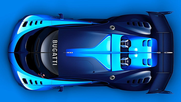car, sports car, concept cars, blue, Bugatti, Bugatti concept
