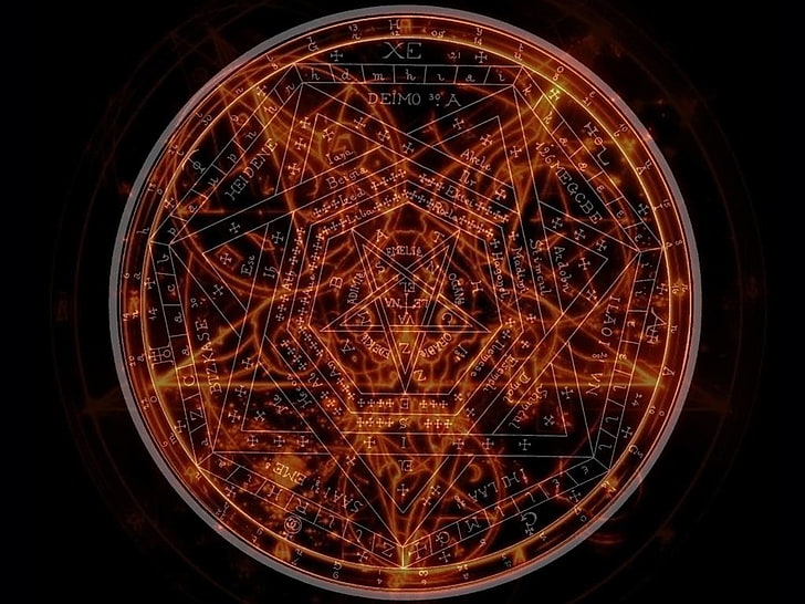HD wallpaper: black and red pentagram illustration, occultism, illuminated  | Wallpaper Flare