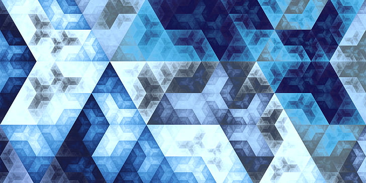 fractal apophysis mathematics golden ratio fibonacci sequence hexagon triangle digital art 3d, HD wallpaper