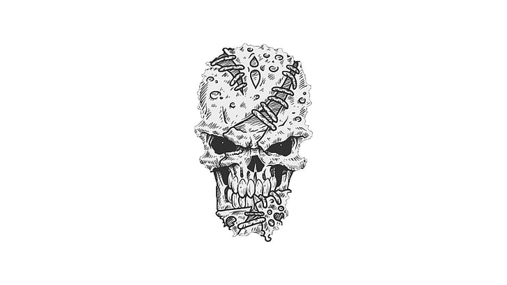 skull, HD wallpaper