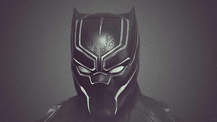 Black Panther illustration, panthers, black outfits, big cats, HD wallpaper