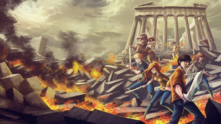 Percy Jackson, Heroes of Olympus, Annabeth Chase, HD wallpaper