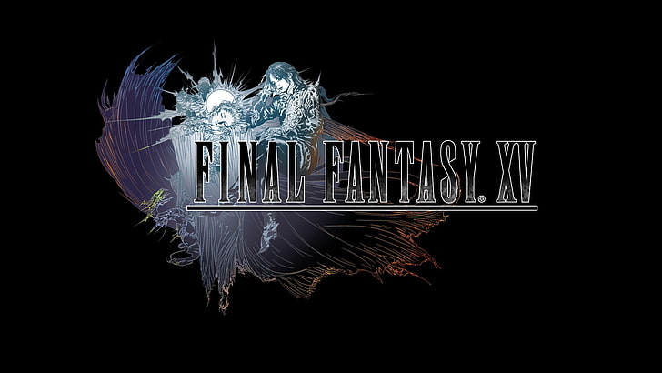 Final Fantasy, Final Fantasy XV, illuminated, black background, HD wallpaper