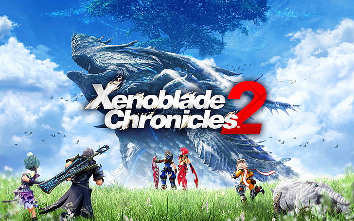 Xenoblade Chronicles 2 Game 2017 HD, group of people, nature, HD wallpaper