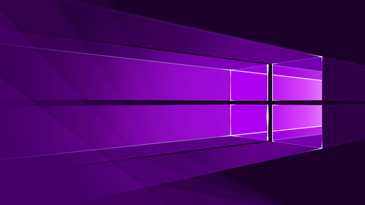 Windows logo, Windows 10, Operating System, Purple HD wallpaper