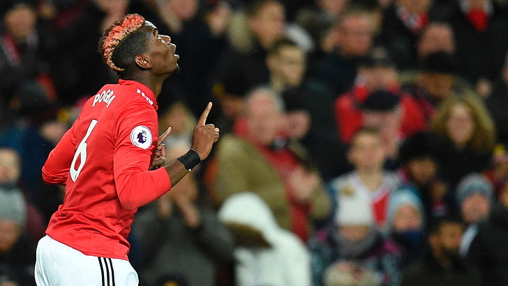 Paul Pogba, soccer, Manchester United, crowd, arts culture and entertainment, HD wallpaper
