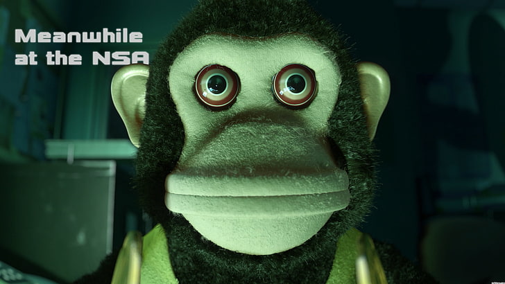 monkey, nsa, spy, spying, story, toy