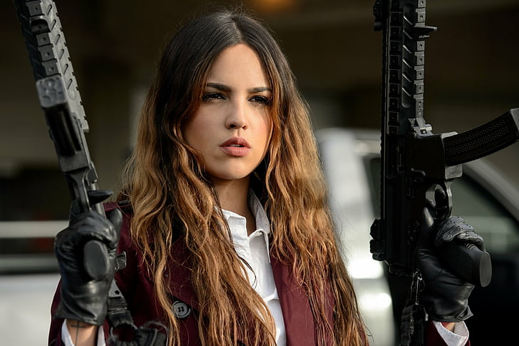 Movie, Baby Driver, Eiza Gonzalez, young adult, one person