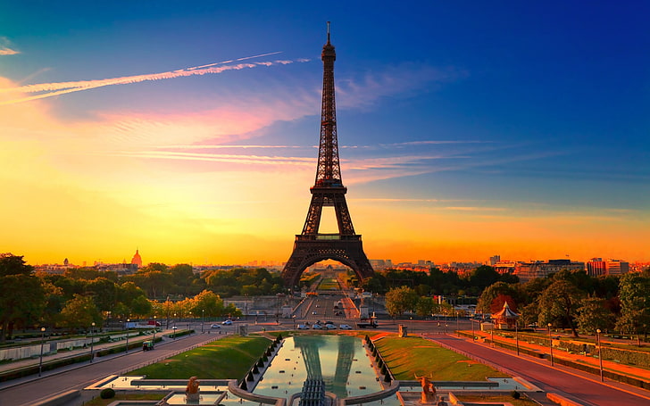 HD wallpaper: Eiffel Tower 3D illustration, Paris, HDR, architecture, city  | Wallpaper Flare