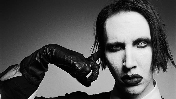 Marilyn Manson, Face, Makeup, HD wallpaper
