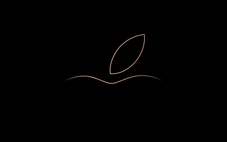 Apple, Logo, Minimal, Dark background, HD HD wallpaper