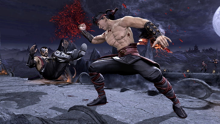 Download Fierce Liu Kang ready to strike in Mortal Kombat Wallpaper
