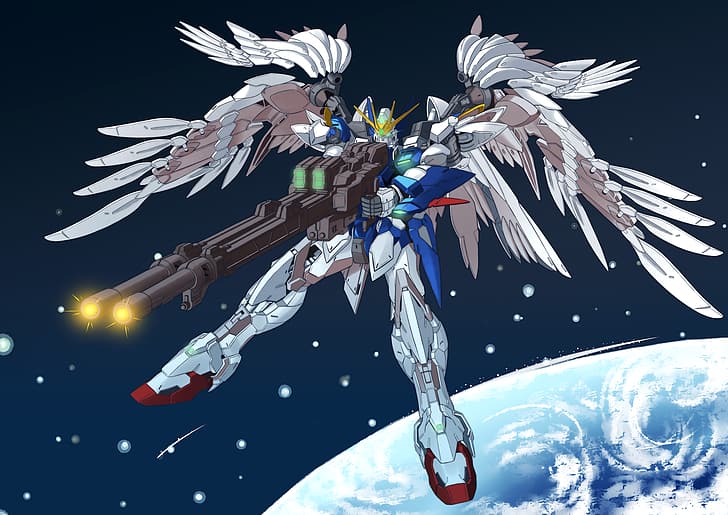 anime, mechs, Gundam, Super Robot Wars, Mobile Suit Gundam Wing, HD wallpaper