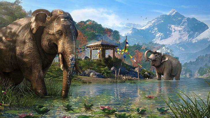 Far Cry 4, elephant