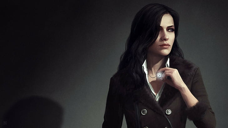 The Witcher, trench coat, Yennefer of Vengerberg, The Witcher 3: Wild Hunt, HD wallpaper
