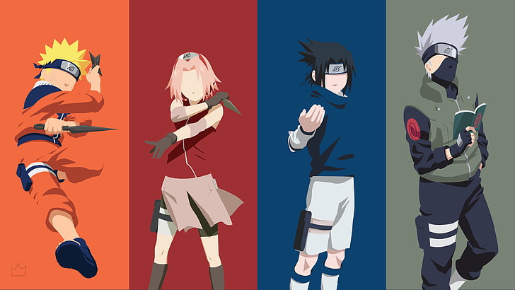Anime, Naruto, Kakashi Hatake, Naruko Uzumaki, Sakura Haruno, HD wallpaper