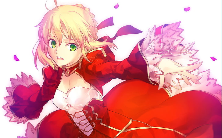 Fate Series, anime, Type-Moon, Saber, Saber Extra, portrait, HD wallpaper