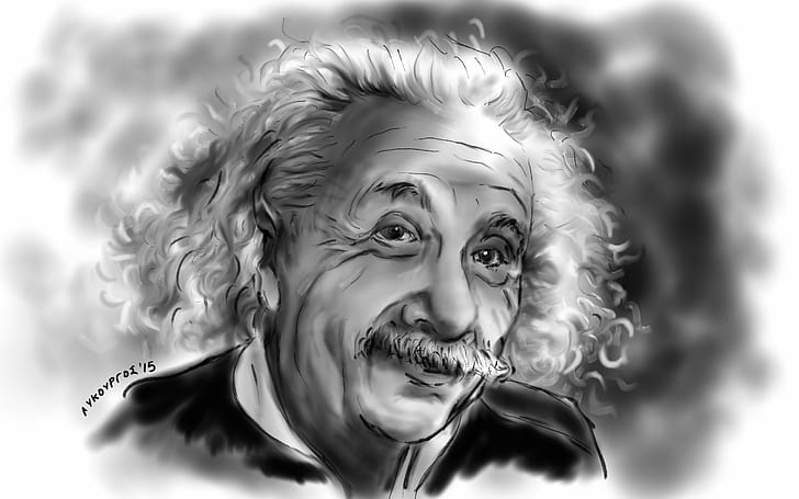 face, Albert Einstein, physicist, theorist, scientist, HD wallpaper