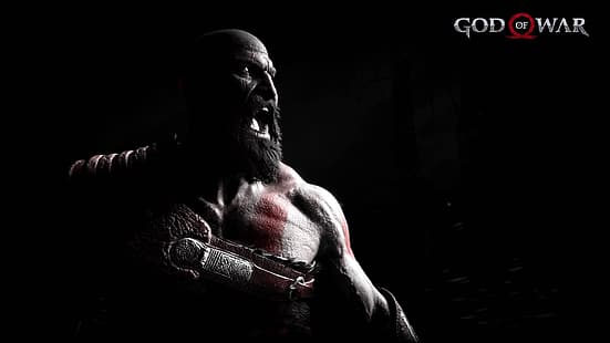 God of War Ragnarök Wallpaper 4K, Kratos, Dark background