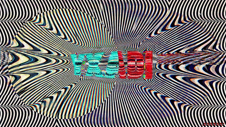 untitled, glitch art, abstract, text, LSD, pattern, full frame, HD wallpaper