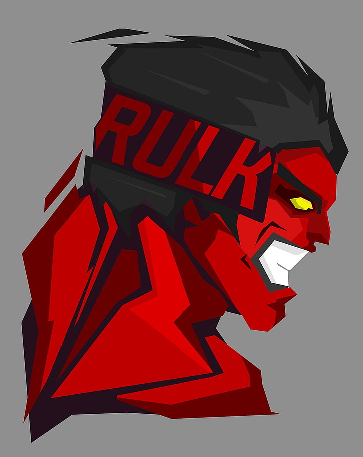 Rulk animation character artwork, superhero, Hulk, Marvel Comics, HD wallpaper