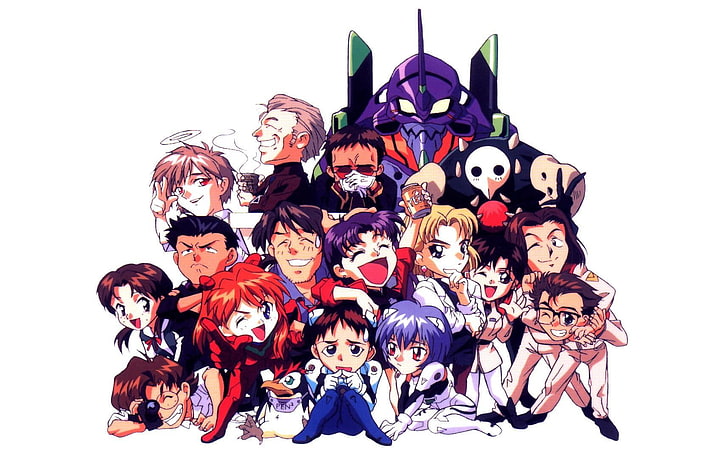 illustration of anime poster, Neon Genesis Evangelion, Ikari Shinji, HD wallpaper