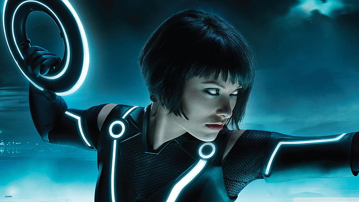 Tron: Legacy, Olivia Wilde, movies, movie scenes, actress, one person